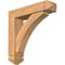 Ekena Millwork Thorton Arts and Crafts Smooth Bracket w/ Offset Brace, Western Red Cedar, 5 1/2"W x 22"D x 22"H BKT0604X22X22THR03SWR - alternate 1